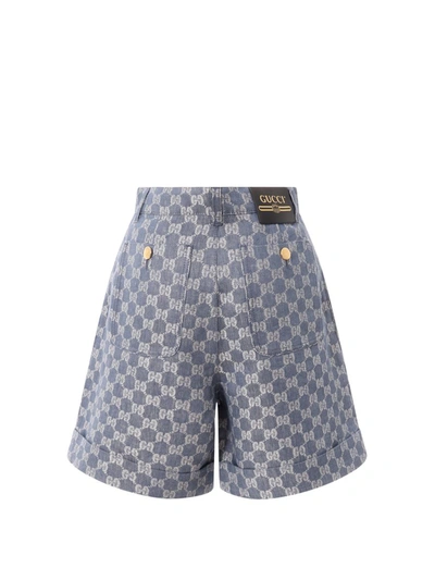 Shop Gucci Shorts In Blue