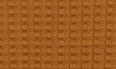 Shop French Connection Mozart Mixed Stitch Cotton Sweater In Glazed Ginger