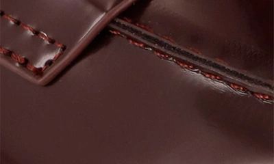 Mia Amore Hali Lug Sole Penny Loafer In Cordovan
