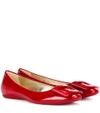 Roger Vivier Gommette Patent Leather Ballerinas In Red