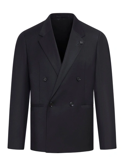 Shop Lardini Kosmo Jacket In Black