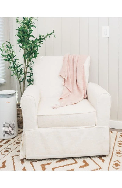 Shop Crane Air Luxe Cotton Baby Blanket In Dusty Rose