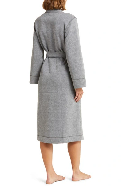 Natori Quilted Infinity Jacquard Robe In Heather Grey