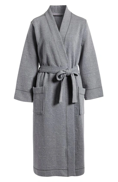 Shop Natori Infinity Quilted Jacquard Robe In Heather Grey