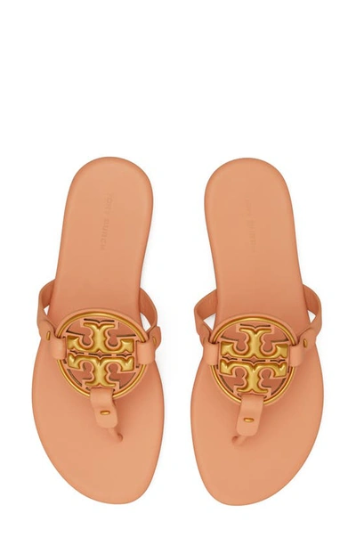 Shop Tory Burch Metal Miller Soft Leather Sandal In Sweet Tooth / Gold
