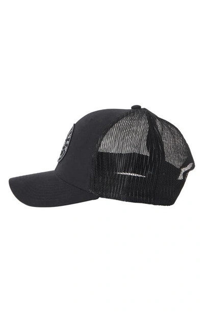 Shop Quiksilver Towed In Recycled Polyester Trucket Hat In Black