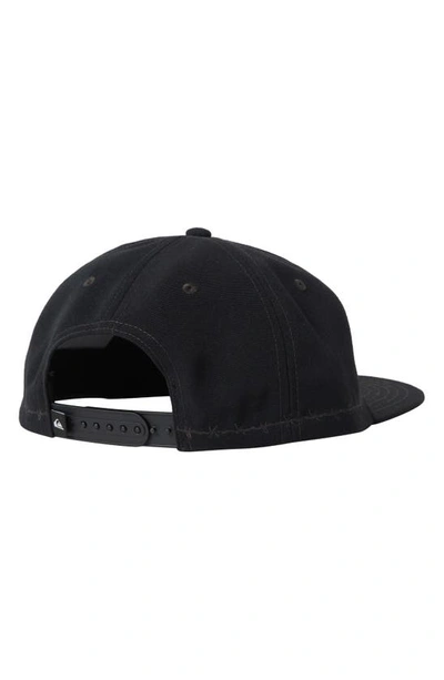 Shop Quiksilver Mikey Baseball Cap In Black