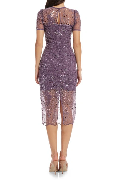 Dress The Population Lia Dress In Dusty Lavender