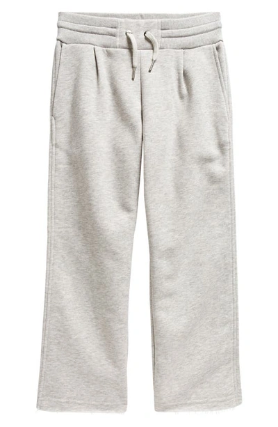 Shop Givenchy Kids Kids' Logo Tape Fleece Sweatpants In Grey Marl