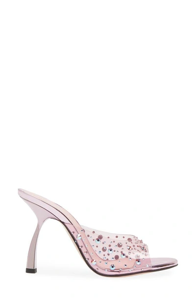 Shop Piferi Tiana Crystal Embellished Slide Sandal In Pink