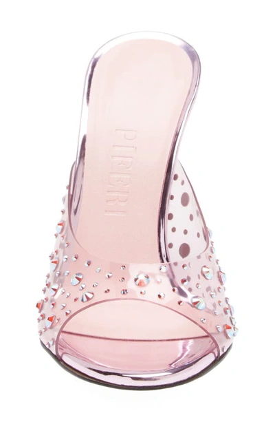 Shop Piferi Tiana Crystal Embellished Slide Sandal In Pink