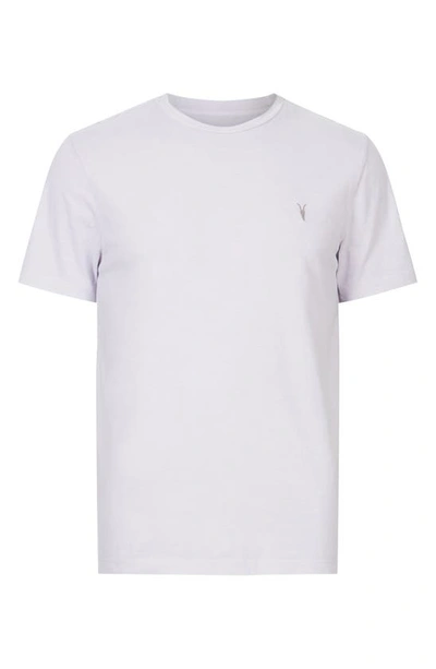 Shop Allsaints Ossage Cotton T-shirt In Lavender Lilac