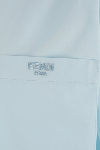Shop Fendi Camicia  Roma In Light Blue