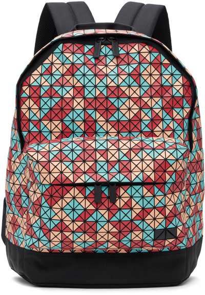 Shop Bao Bao Issey Miyake Red Daypack Backpack In 29-red Mix