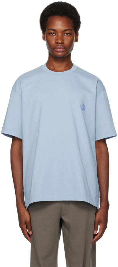 Shop Solid Homme Blue Soft Back T-shirt In 626l Blue