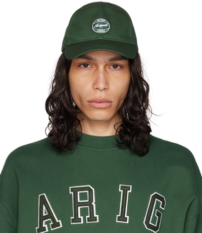 Shop Axel Arigato Green Dunk Cap In Dark Green