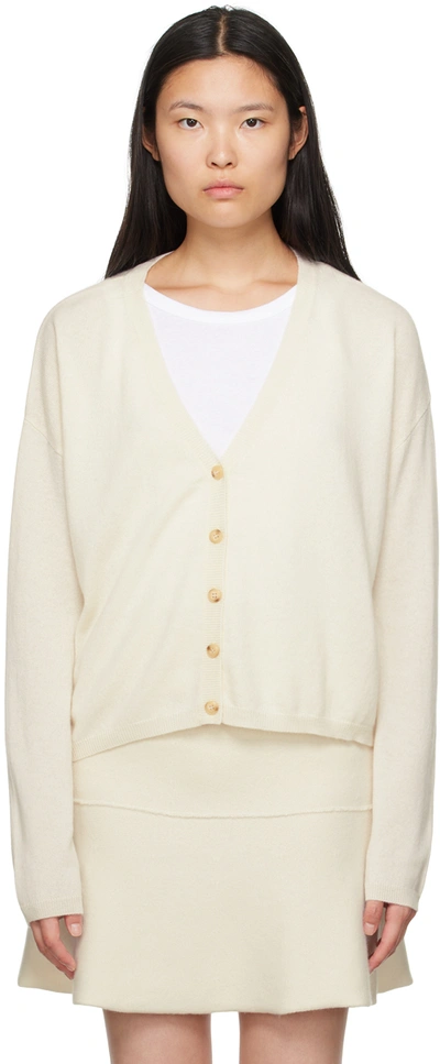 Shop Lisa Yang Off-white 'the Abby' Cardigan In Cr Cream