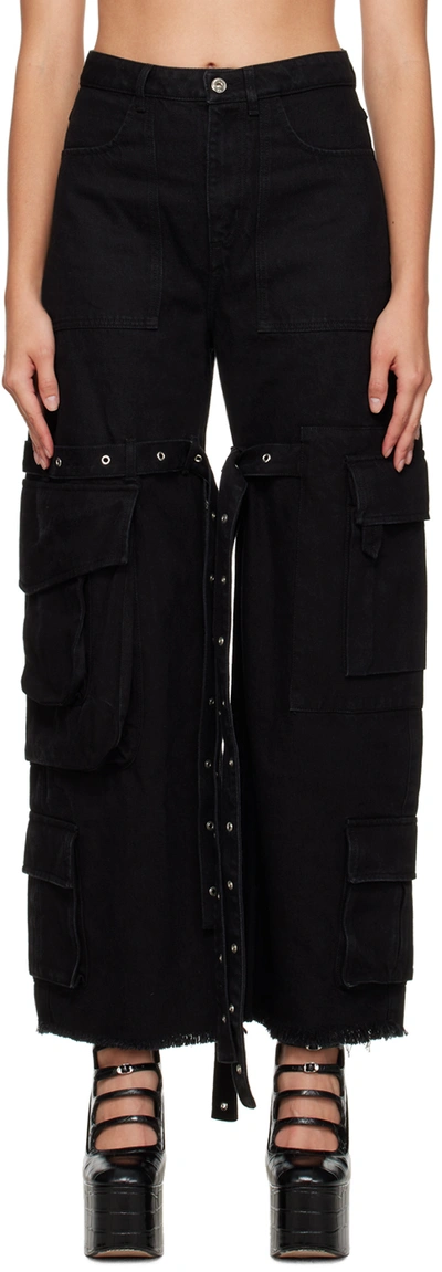 Shop Marques' Almeida Black Multipocket Jeans
