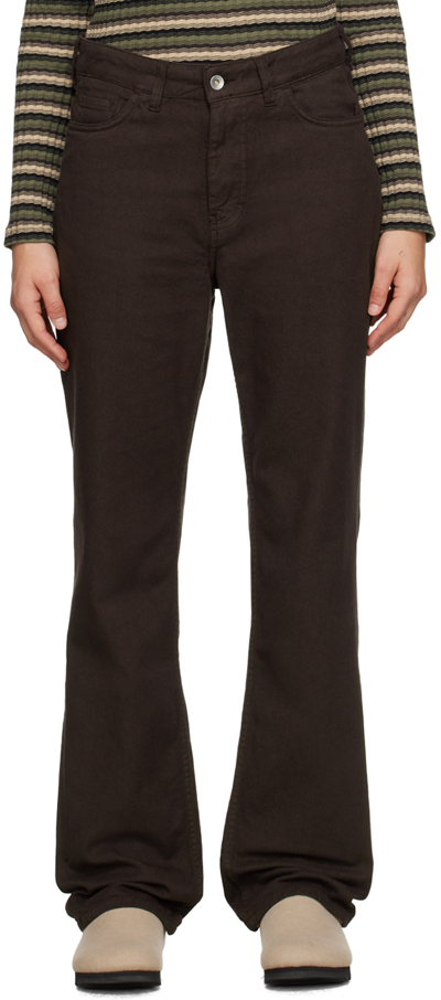 Shop Ymc You Must Create Brown Patti Jeans In 20-brown