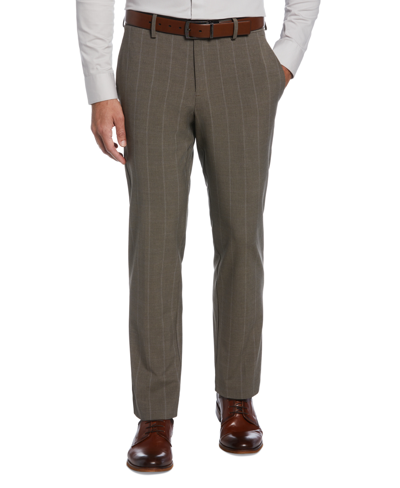 Shop Perry Ellis Portfolio Men's Modern-fit Stretch Resolution Dress Pants In Dark Beige