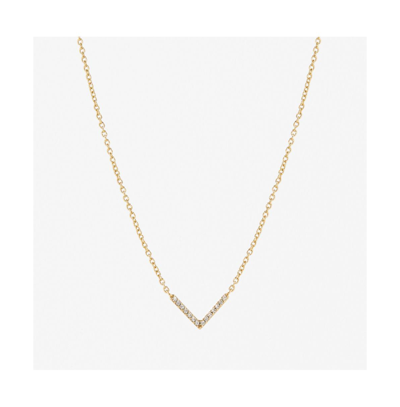 Shop Ana Luisa V-necklace In Gold