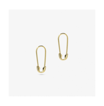 Shop Ana Luisa Safety Pin Earrings In Gold