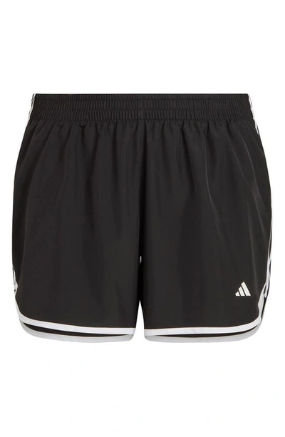Shop Adidas Originals Marathon 20 Running Shorts In Black/ White