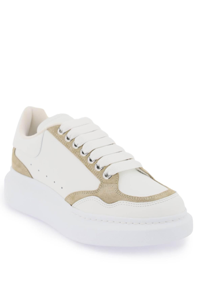 Shop Alexander Mcqueen 'larry' Sneakers In White,beige