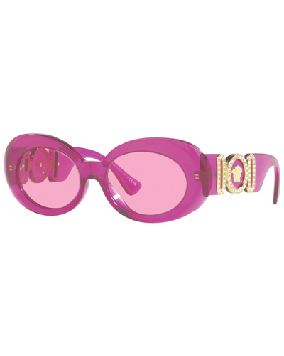 Shop Versace Women's Ve4426bu 54mm Sunglasses In Pink