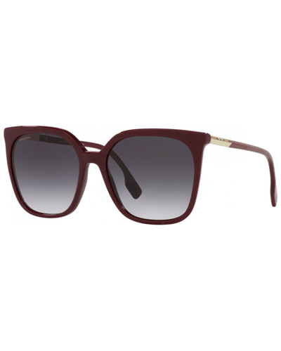 Shop Burberry Women's Be4347 56mm Sunglasses In Red