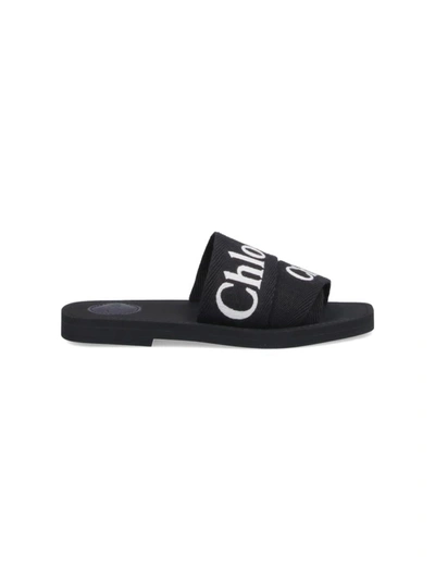 Shop Chloé Chloè Sandals In Black