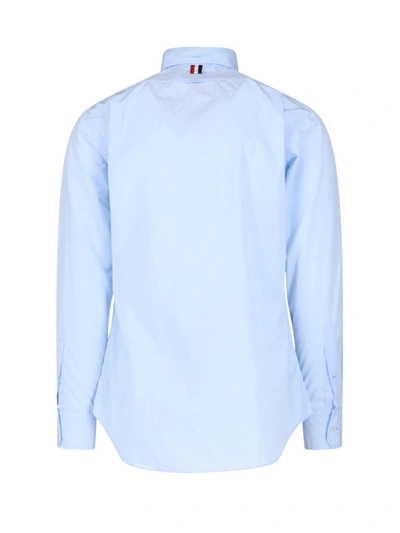 Shop Thom Browne Shirts In Blue