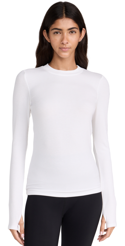 Shop Splits59 Louise Rib Long Sleeve Tee White