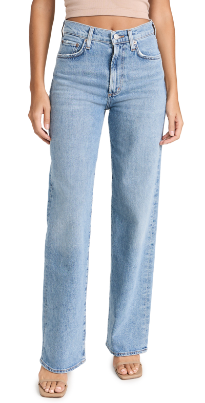 Agolde Women Kye In Diversion Five-pocket Straight Leg Pants In Flash