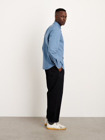 Alex Mill Mill Shirt In Paper Poplin In Faded Delft Blue