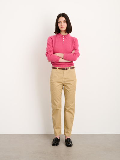 Shop Alex Mill Nellie Straight Leg Pant In Chino In Vintage Khaki
