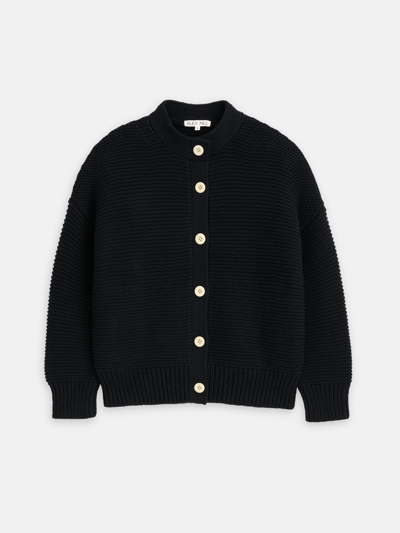 Shop Alex Mill Nico Cardigan In Cotton In Black