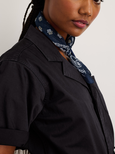 Alex Mill Standard Short Sleeve Jumpsuit In Black