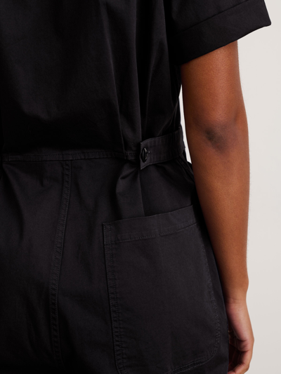 Shop Alex Mill Standard Short Sleeve Jumpsuit In Black