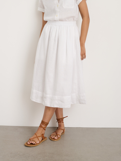 Alex Mill Standard Skirt In Linen In White