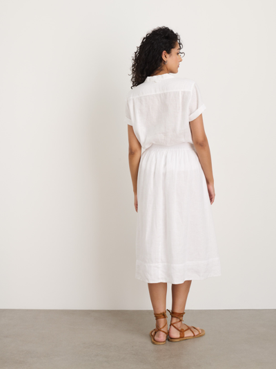 Shop Alex Mill Maddie Skirt In Linen In White