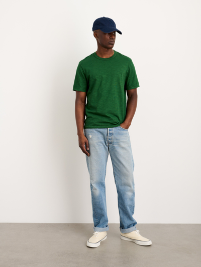 Shop Alex Mill Standard T Shirt In Slub Cotton In Emerald