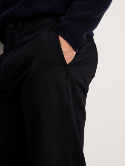 Shop Alex Mill Straight Leg Pant In Vintage Washed Chino In Washed Black