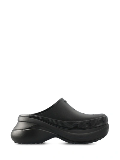 Shop Balenciaga Crocs Slip On Sandals In Black