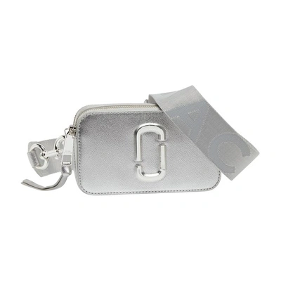 Shop Marc Jacobs The Snapshot Bag In Silver