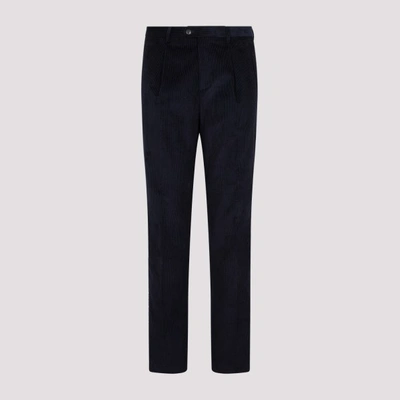 Shop Etro Cotton Pants In Blu