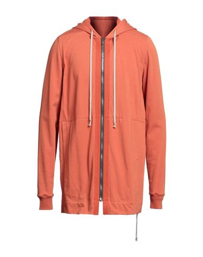 Shop Rick Owens Man Sweatshirt Orange Size Xxl Cotton