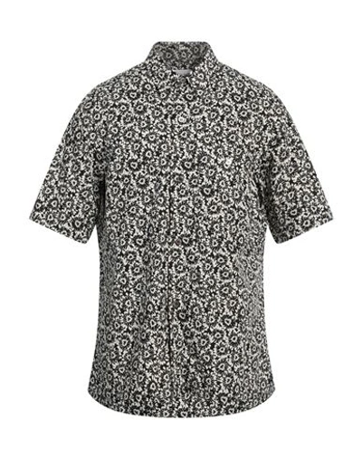 Shop Aglini Man Shirt Black Size 17 ½ Cotton