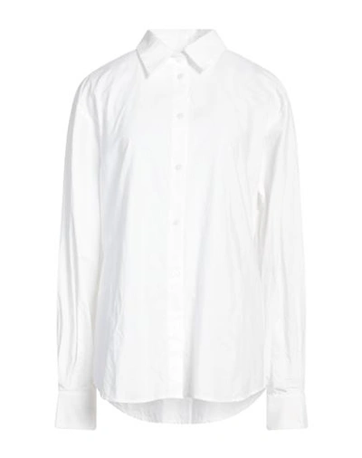 Shop Des Phemmes Des_phemmes Woman Shirt White Size 8 Cotton