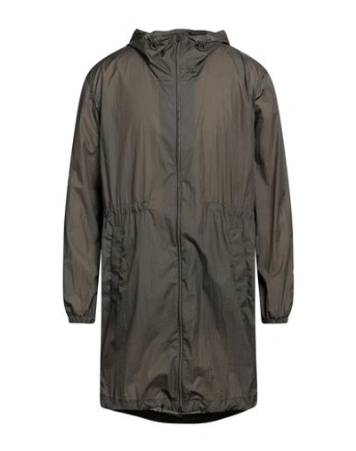 Shop Herno Man Overcoat & Trench Coat Military Green Size 40 Polyamide, Polyurethane Resin